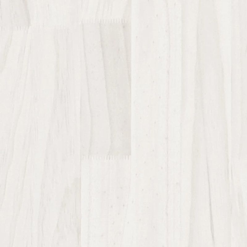Coffee Table Natural Pine Solid Pinewood Medium Coffee Table, White
