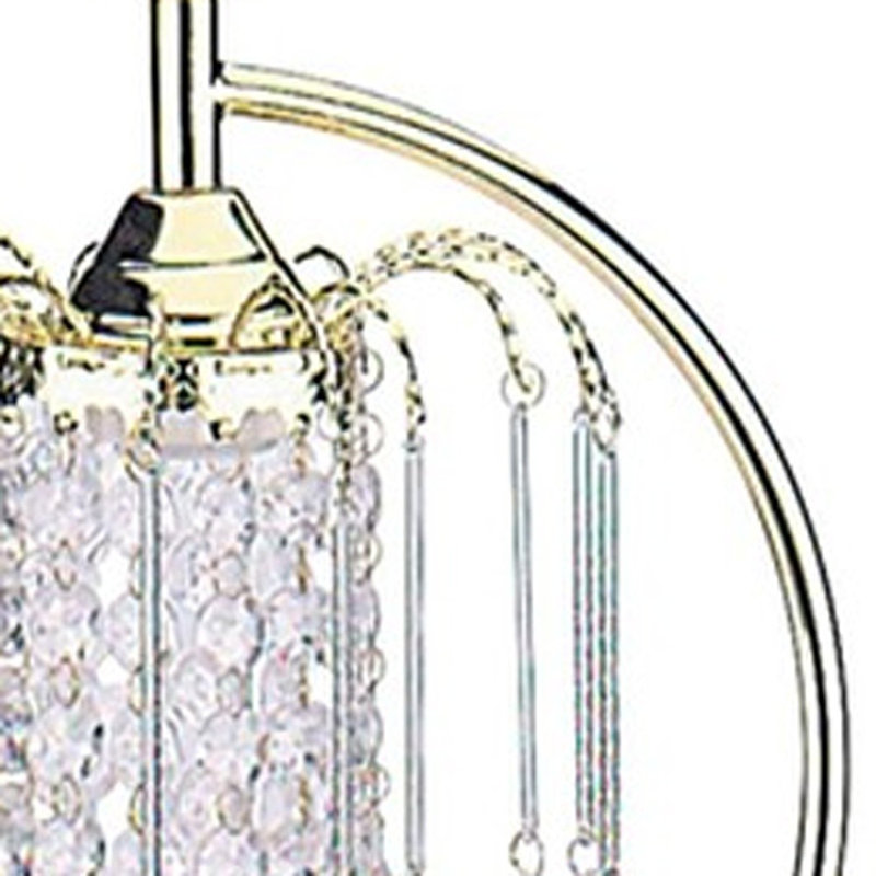 Lampe de table lustre 27 po, Or/argent