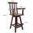 Rustic Bar Stool - Fir Wood Construction-514520133