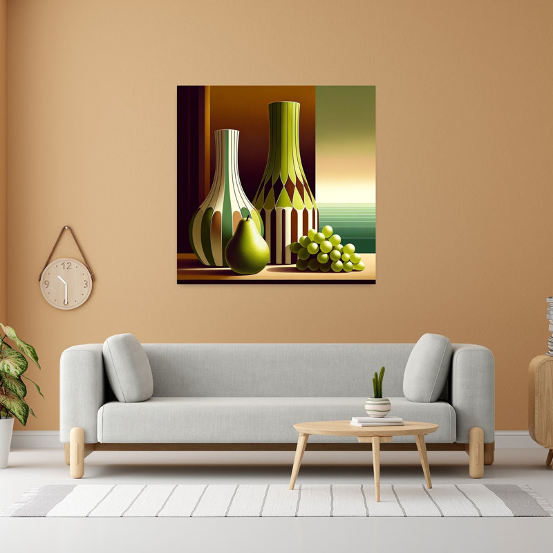 Art contemporain, art floral moderne, H 48 po x l 48 po
