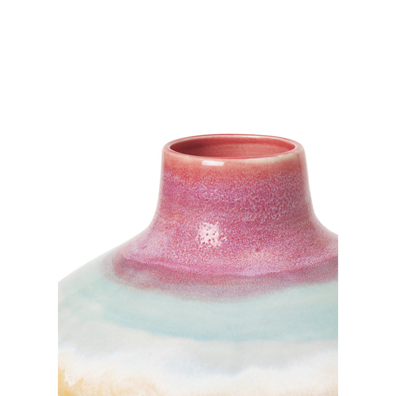 Vase Poppery avec pomme rose / menthe / jaune