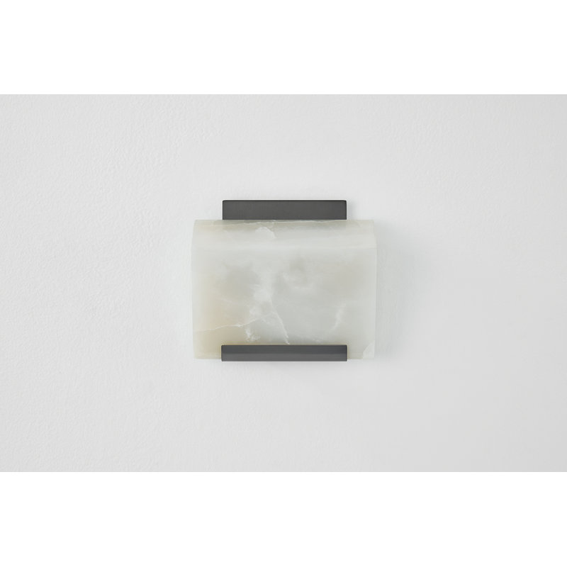 Fairfield Wall Sconce in Aged Brass, Black