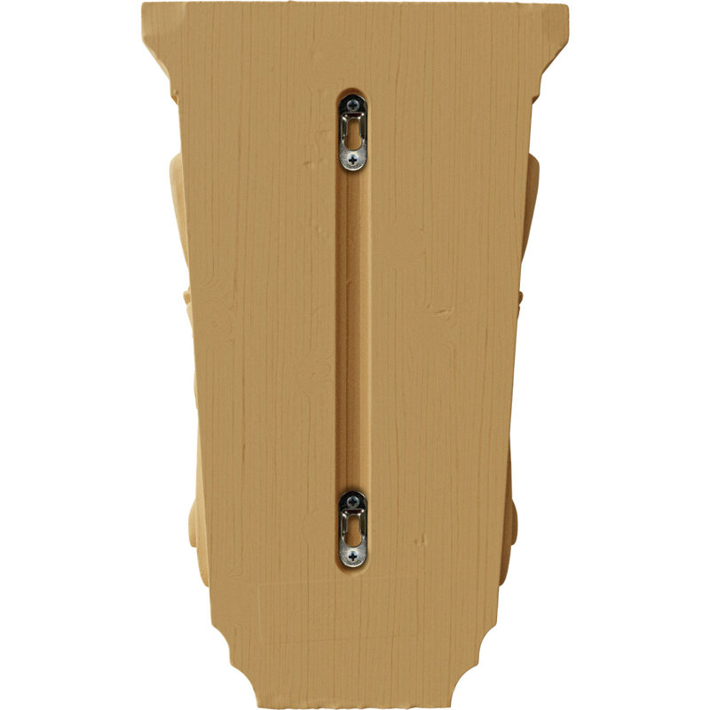 5"W x 5"D x 10"H Medium Acanthus Wood Corbel, Alder, Alder, 5" W x 10" H x 5" D