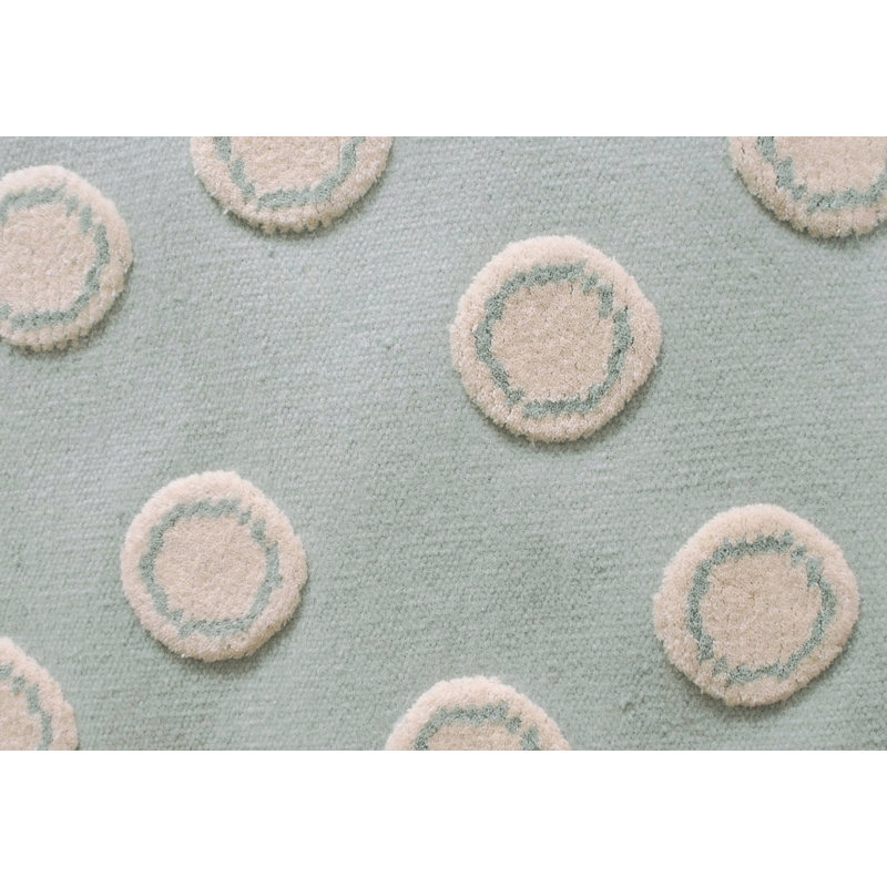Ring Polka Dots Hand Woven Area Rug, Rectangle 160 x 230cm