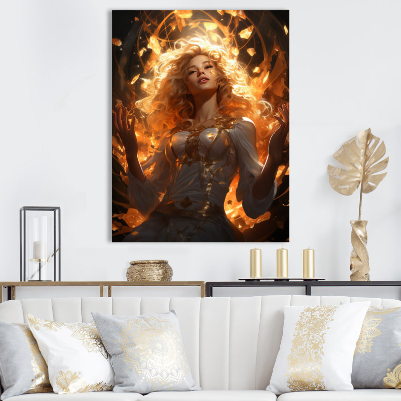 «Powerful Superhero I» sur toile, H 40 po x l 30 po x P 1,5 po, Toile tendue