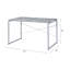 Table de bureau en métal 1pc