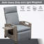 Fauteuil inclinable d'extérieur, fauteuil inclinable avec osier tissé à la main-1154676887