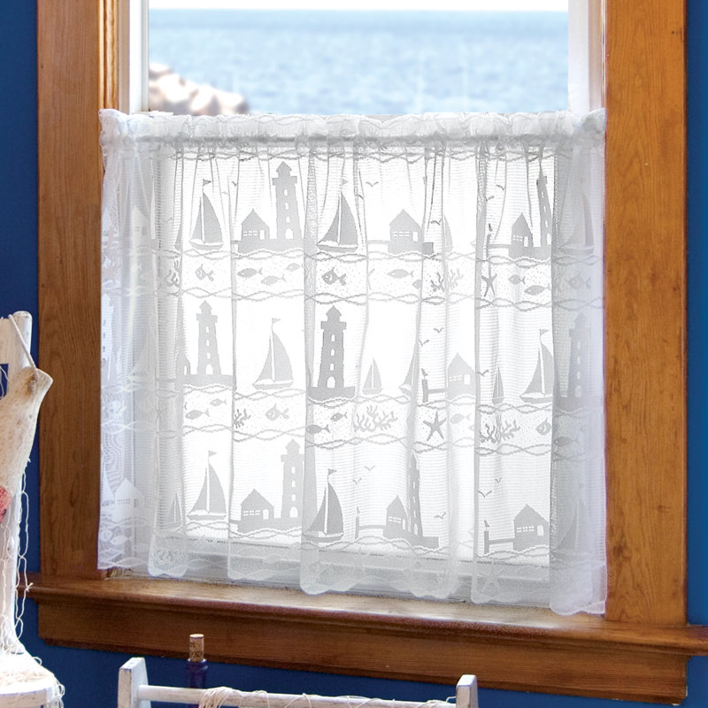 Resa Tailored Cafe Curtain, 60" W x 30" L