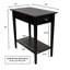 Table de bout en bois massif avec rangement Amreece-614097084