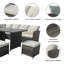 Garden Corner Sofa Rattan Furniture Set 9 Seater Patio Outdoor Lounge Settee With Glass Dining Table & Cover All-weather Sfs019-364742870-364742869