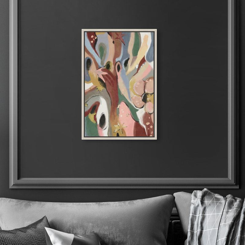 Modern Folk I Print by Oliver Gal, 37"H x 25"W, Silver Floater Frame