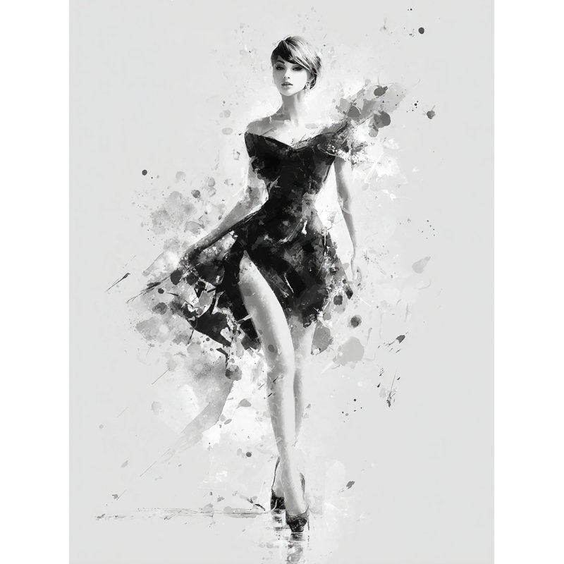«Runway Spirit», art mural sur toile tendue, H 24 po x l 16 po