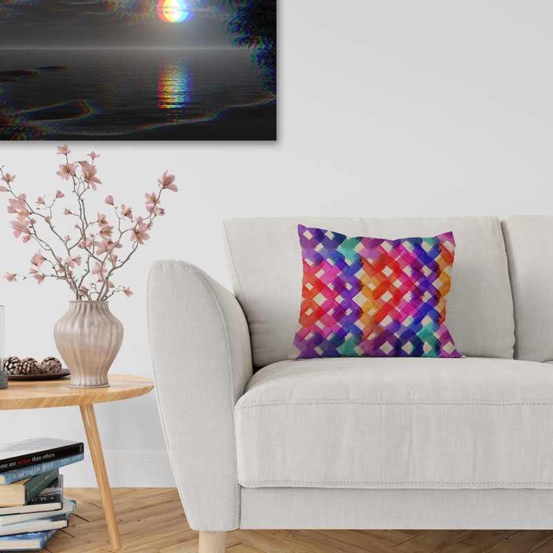 Outdoor Reversible Throw Pillow, 24" x 24"