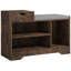 Banc de rangement rembourré pour chaussures avec tiroir de rangement