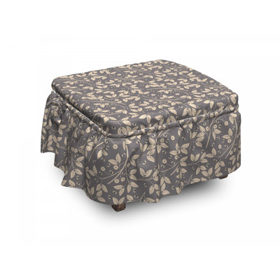 Housse pour repose-pieds ornemental nature