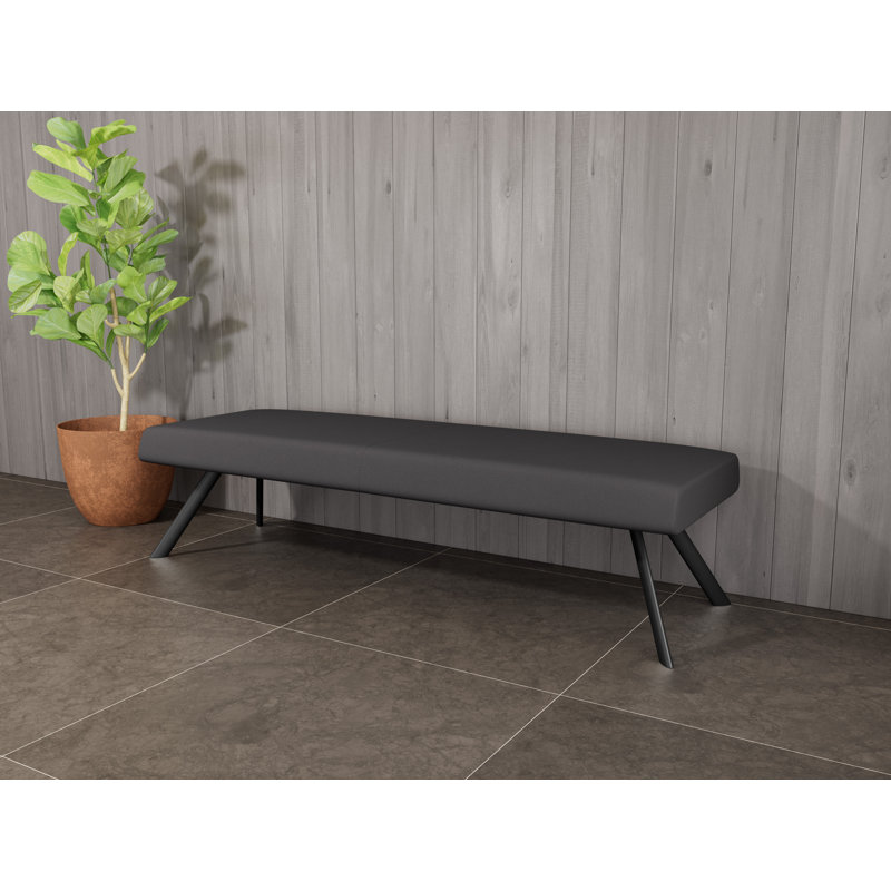 Banc de réception Willow, Noir Visite Libre - tissu uni, Noir