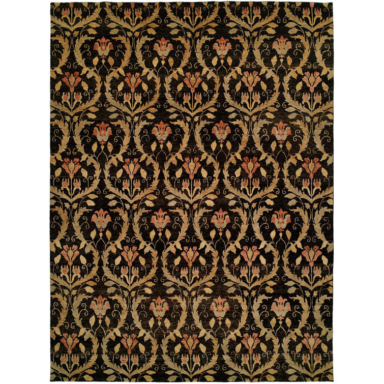 Wool Floral Area Rug