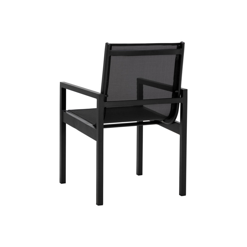 MERANO Outdoor Dining Armchair, Black