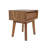 Ezechias 1-Drawer Acacia Nightstand