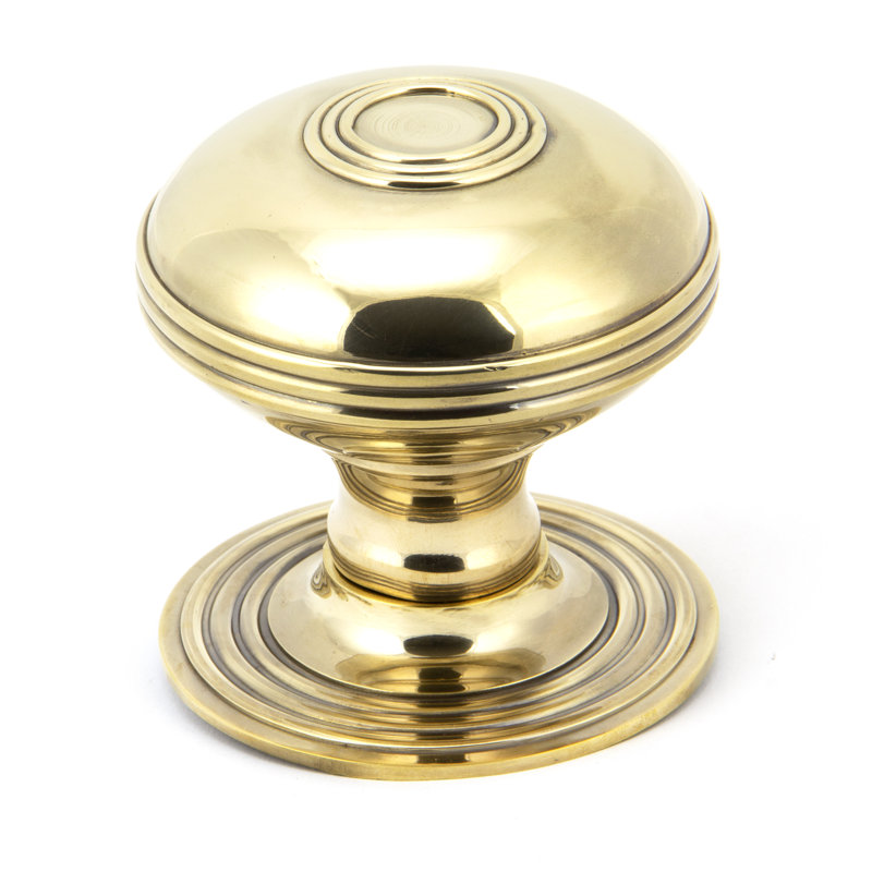 Prestbury Centre Dummy Door Knob, Aged Brass