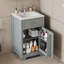 Meuble-lavabo 20 po avec lavabo, porte à fermeture douce et tablette réglable-861984338