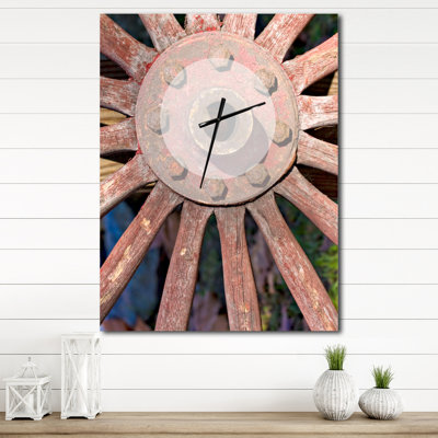 Horloge murale rouge