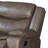 Tavin Taupe Faux Leather Manual Recliner Sectional Sofa w/ Cupholder Console
