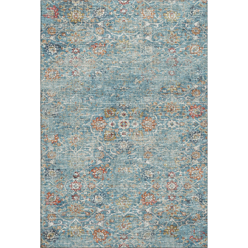 Premium Machine Washable Andreau AMF92 Multi Rug, Rectangle 3' x 5'
