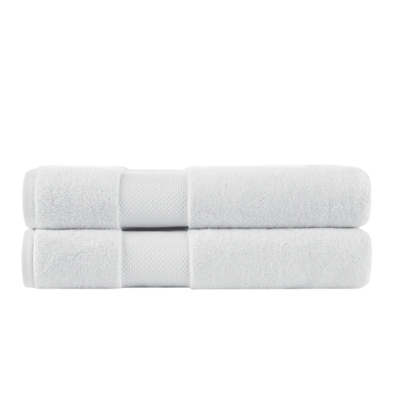 Ensemble de serviettes surdimensionnées 100% coton Turkish, Blanc, Ensemble de serviettes 6 pièces
