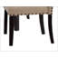 Chaise d'appoint en lin et chêne foncé