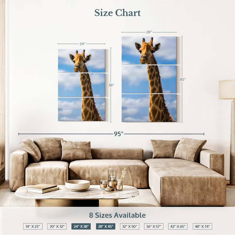 Brampt Pretty Giraffe, 38" H x 24" W
