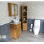 Slimline 515mm Free-standing Cloakroom Vanity Unit-838814550-838814548