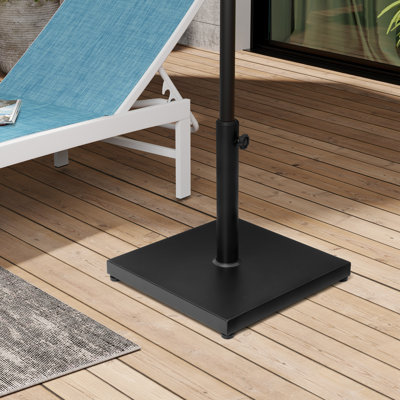 Agosto 40 Lb. Base de parasol autoportante en béton, noir