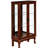 Curio Cabinet In Cherry With Mirrored Back And 50.06 Lbs Weight 3 Shelf Load-Bearing Capacity-1471992225