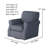 Silverlock Polyester Swivel Armchair-67955643