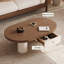 Table basse rétro de style crème légère de luxe-110909358