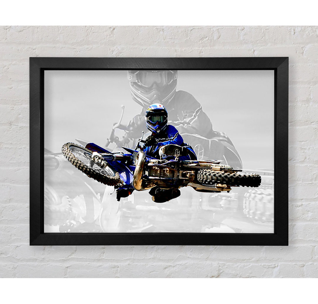 Motorcross Free Styler von oben - Drucken