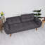 Canapé futon 75,4 "convertible en lin moderne, canapé-lit confortable-2090922880