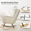 Chaise berçante de chambre de bébé, chaise berçante berçante confortable avec dossier haut et dossier rembourré-131493501-131493502