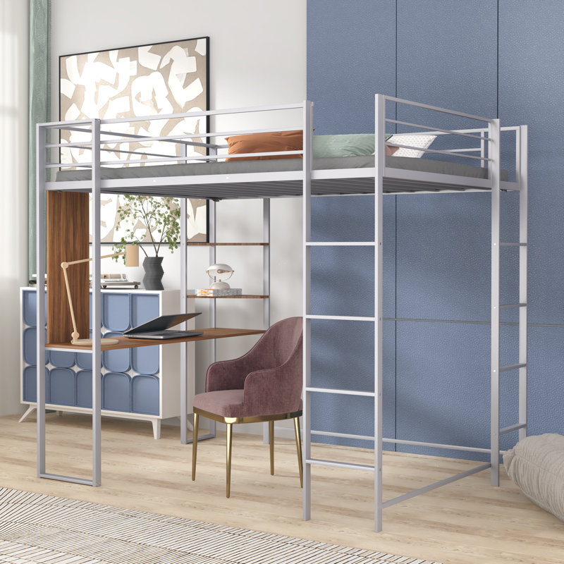 Schmucker Kids Full Loft Bed, Silver