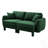 Boucle Fabric 2-Seater Loveseat Sofa With Distinctive Shell-Shaped Armrests And Cylindrical Legs, Perfect For Modern And Cozy Living Spaces.-1725897971-1725897970-1725897975