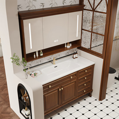Modern American-style rock plate bathroom cabinet