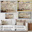 Gris «Rhythms Champagne I» - art mural Champagne-1876340350-1876340326