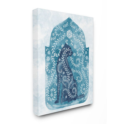 «Regal Cheetah Jungle Animal Vines» par Ziwei Li, reproduction d'art graphique