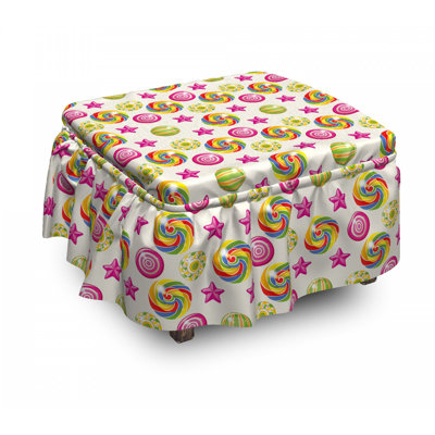 Box Cushion Ottoman Slipcover