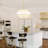 Vyrl 6 - Light Dimmable Modern Farmhouse Fabric Drum Chandelier for Living Room Kitchen Entryway Hallway Foyer-762561092