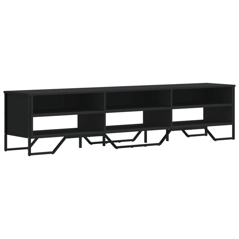 Andan Unfinished TV Stand, Black, 180cm
