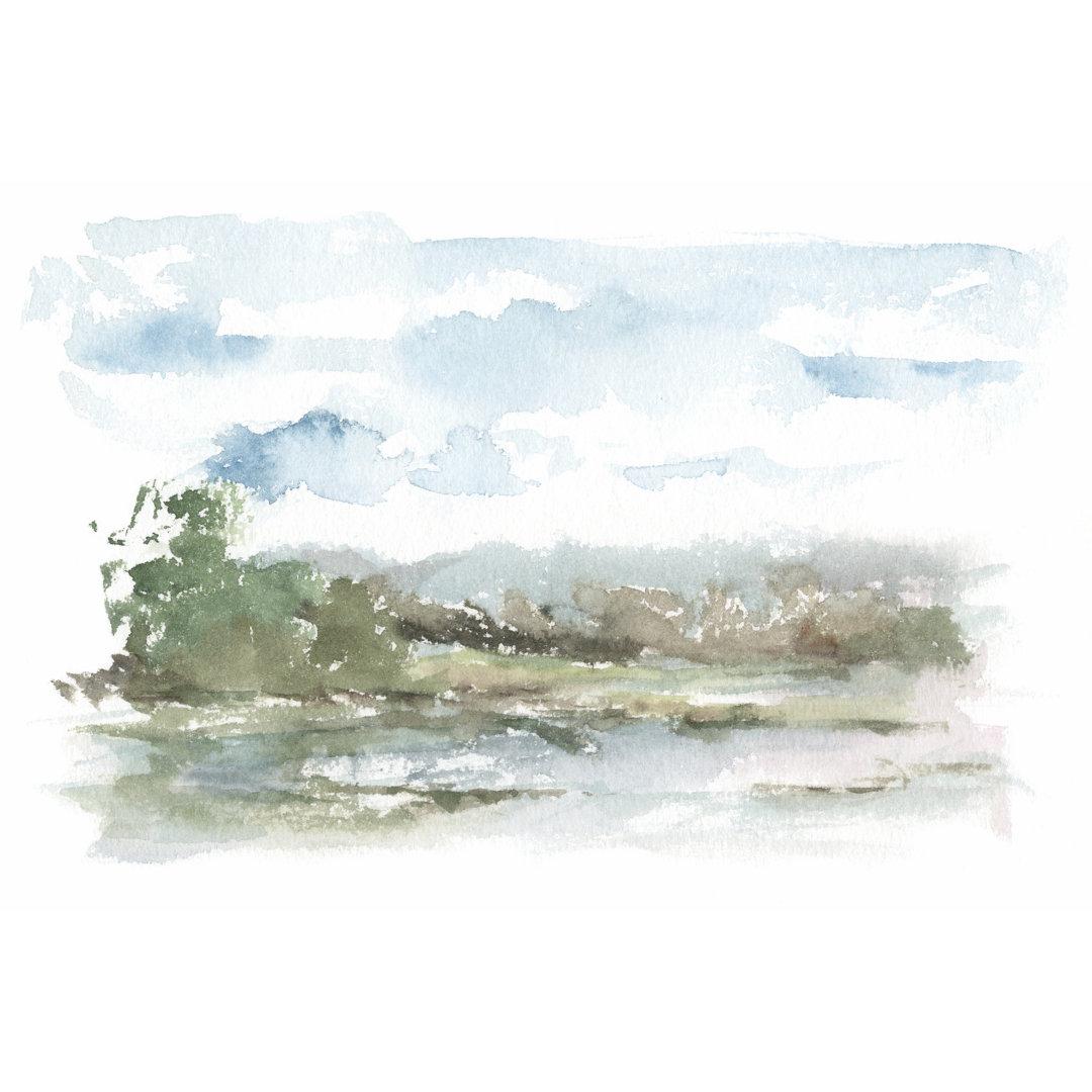 Leinwandbild Spring Watercolor Sketch IV