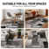 Damarus Geometric Gray/Ivory/Black Area Rug