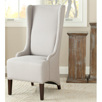 Bacall Linen Upholstered Side Chair in Birch by Darby Home Co
